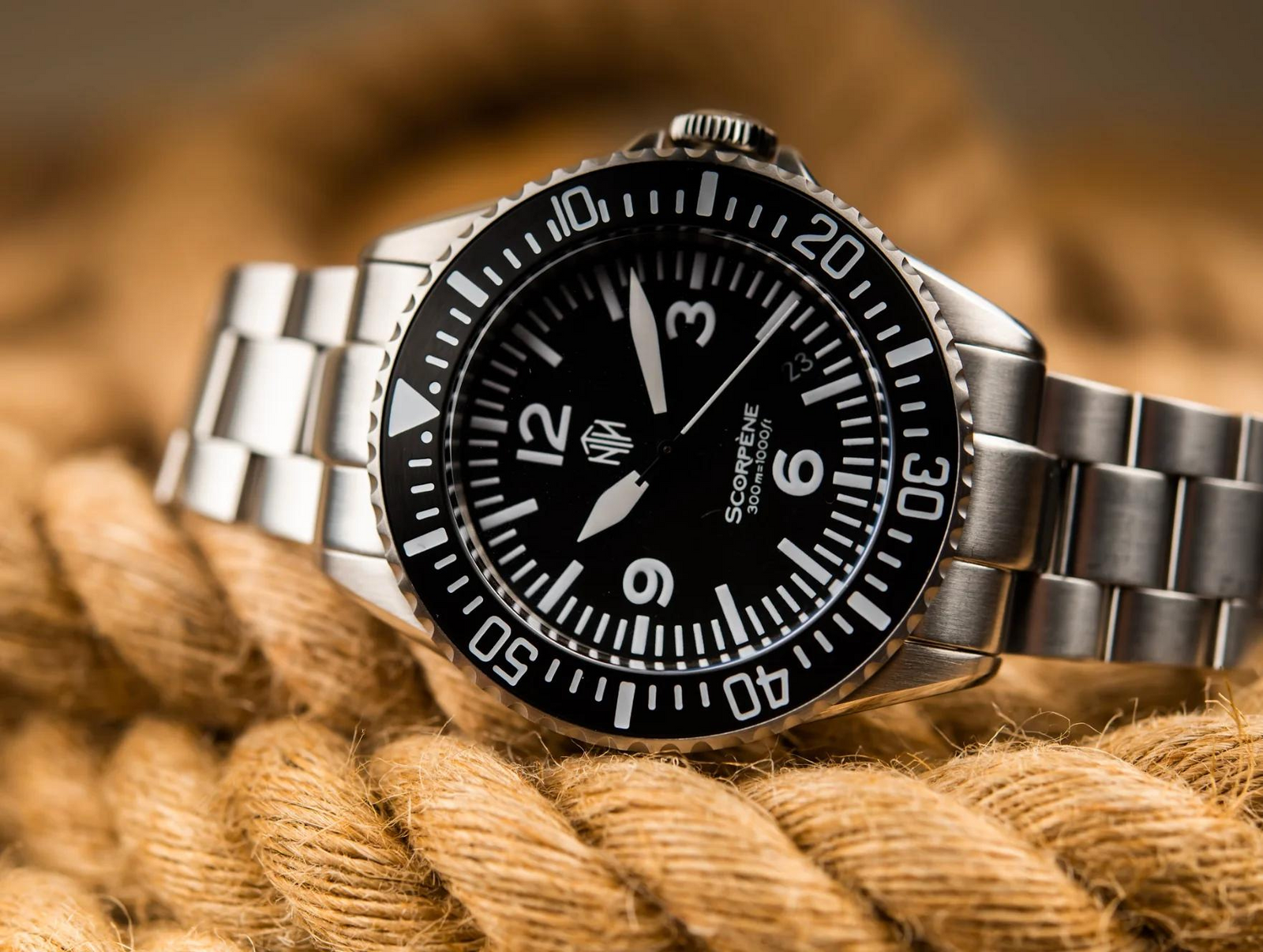 Reloj NTH Watches plateado para hombre con correa de acero Barracuda With  Date - Polar White Automatic